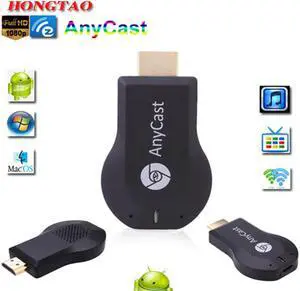 Media Player TV Stick Push Chrome cast Wifi Display Receiver Dongle Chrome Anycast Dl na Air play