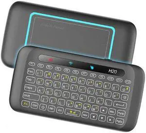 H20 Mini Wireless Keyboard Backlight Touchpad Air mouse IR Leaning Remote control For Andorid BOX Smart TV Windows