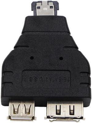 Wholesale Power eSATA To eSATA + USB Combo Splitter Converter Adapter Connector Hard Disk Cable Dual Port Converters Universal