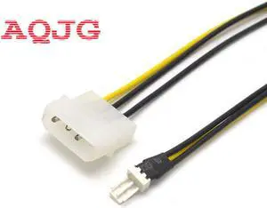 2PCS 20cm 4 Pin Molex IDE to 3 Pin PC Computer CPU Case Fan Power Connector Cable Adapter