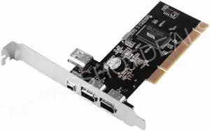 PCI 4 Ports Firewire IEEE 1394 1394A 4/6 Pin Controller Card Adapter