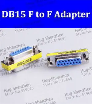 Female to Female 2Row 7P+8P 15P Adapter 7P/8P DB15 Connector DB15Pin two Row data transmission protect joint 15P Connector 50pcs