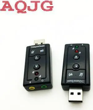 External USB AUDIO SOUND CARD ADAPTER VIRTUAL 7.1 ch USB 2.0 Mic Speaker Audio Headset Microphone 3.5mm Jack Converter