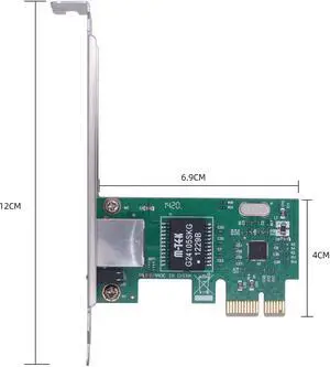 Drive-Free PCIE 1X Interface Expansion Card PCI-E Gigabit Wireless Wired Network Card