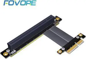 PCI Express PCIE Riser Card PCI-E 4X to 16X Extension Cable PC Graphics Card PCI Express Connector Flexible Cable Extender Riser