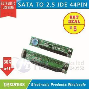 BRAND  SATA Female to 44Pin 2.5 IDE Male HDD SSD Adapter Converter 7+15P 22pin sata to ide wholesale