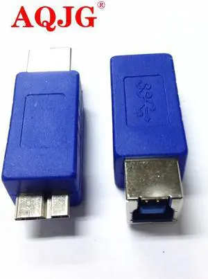 1pcs USB 3.0 B Female to Micro B Male Plug Converter Adapter Connector High Speed