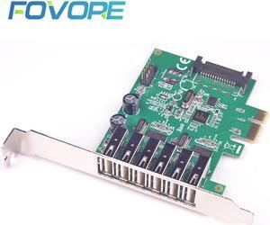PCI-e USB Adapter PCI-e to USB 6 Ports expansion Card Adapter USB2.0 PCI e PCIe Converter