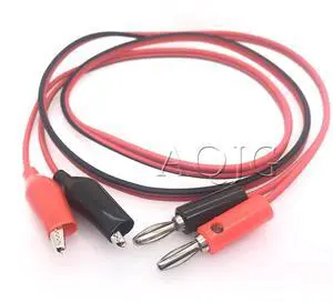 Best Price 0.7m Probe Tips Fully Insulated Electrical Device Test Lead Clip To Banana Plug Probe Cable For Multimeter
