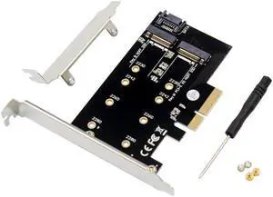 PCI-E X4 To M.2 B & M Key NGFF Solid State Drive Card M.2 NGFF SSD KEY M KEY B MKEY BKEY Expansion Card