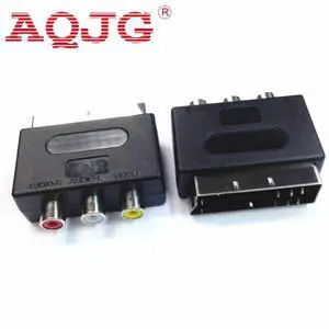 Arrival  Selling RGB Scart to Composite RCA S-Video AV TV Audio Adapter Brand  Wholesale