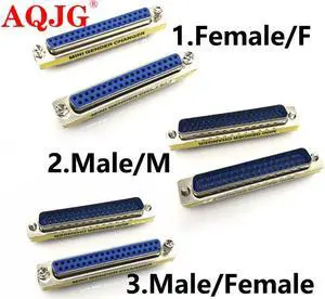DB37 37pin feMALE to FEmale Male to male Femaleserial port CONNECTOR D-Sub COM CONNECTORS 37 pin 37p Mini Gender Changer Adapter