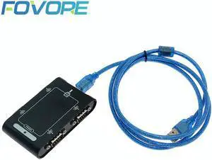 Serial Adapter 4 port RS232 Serial DB9 COM to USB 2.0 Adapter Card rs232 to usb cable converter Industrial grade for POS system