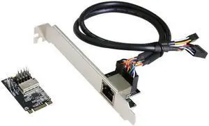 10/100/1000M M.2 B-Key M-key to RJ45 Gigabit lan Ethernet Network Adapter Card with RTL8111H chip