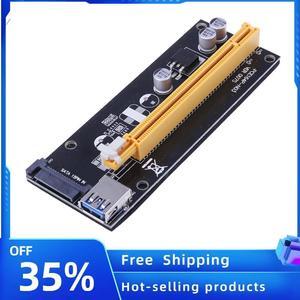 PCI Express Extender 1x to 16x with SATA to 4Pin IDE Molex power supply port Adapter for Mining Bitcion Mine