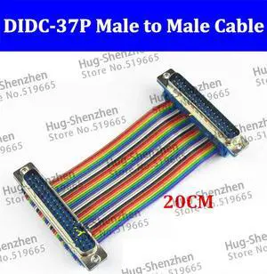 DB37 ribbon cable  DIDC-37P male to male cable  DIDC DR37 COM connector cable with 20CM