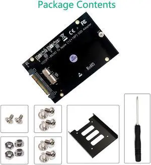 Adapter SSD M.2 PCIe to SFF- 8639 U.2 Adapter 3.5"  Bracket for MacBook Air Pro Retina 2013 2014 2015 2016 2017 12+16pin M2 SSD