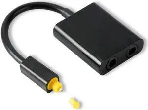 Digital Optical Audio Splitter 2 Way SPDIF Toslink Splitter 1 input 2 Output Optical Splitter adapter Speakers Hub box DVD
