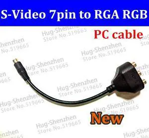 15Pcs Sunlink XFX S-Video 7 Pin Male to Female RCA RGB Component TV HDTV Adapter PC Cable