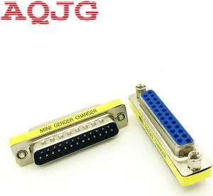 DB25 Male to DB25 Female Mini Gender Changer Convert Adapter Connector  Male to Female db25 male to Male Female to Female