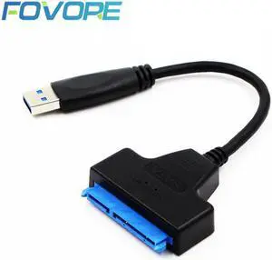 Adapter SATA III USB 3.0 Cable External Hard Drive USB to Serial ATA 22pin Converter Hard Disk W/ UASP for 2.5" HDD/SSD