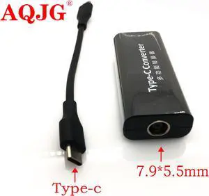 65W USB Type C Adapter Charger Converter Dc Power Jack Connector for Laptop Mobile Phones 7.9*5.5mm Female to USB Type C Adaptor