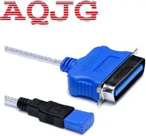 1.8M USB 2.0 To Parallel IEEE 1284 Centronic  25 Pin CN36 Printer Adapter Cable   for PC Laptop Desktop Notebook 6FT