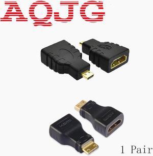 Mini HDMI + Micro HDMI Gold-Plating HD Converter Adapter for Xbox 360 for PS3 HDTV for HTC Evo Cable