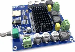 Bluetooth 5.0 TDA7498 digital amplifier board 2x100W Stereo Audio AMP Module Support TF Card AUX
