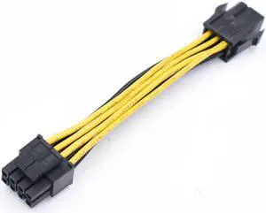 PCI-E 6-Pin female To Motherboard CPU 8(4+4)Pin 12v CPU EPS Power Connector Adapter Cable