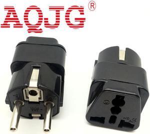 International Travel Universal Adapter Electrical Plug For UK US EU AU to EU European Socket Converter  Black two colors