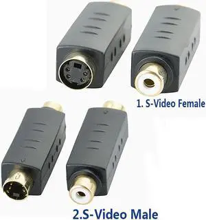Brand  RCA Female  Composite to S-Video svideo Male /Female Adapter Adaptor Converter Connector