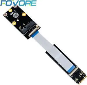 M.2 Wifi Adapter M.2 NGFF Key B+M to Mini PCI-E Wifi Network Card M.2 to Mini PCI Express Wifi Bluetooth Adapter with FFC Cables
