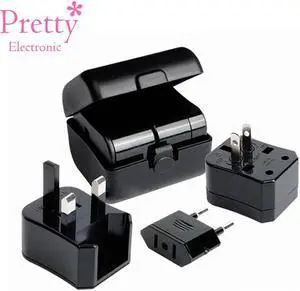 Three-in-one Global Travel Conversion 3 Sockets Plugs Universal Adapter Travel Abroad Converter Household Plugs US/AU/EU/UK