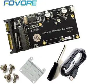 Raiser Card mSATA SSD to USB SATA Adapter mSATA SSD to 2.5" SATA Driver Board Converter Card for Mini SATA SSD For Windows10/8/7
