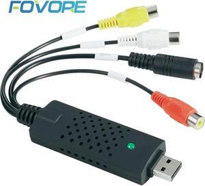 VHS to Digital Converter USB 2.0 Video Converter Audio Capture Card VHS Box VHS VCR TV to Digital Converter Support Win 7/8/10
