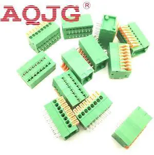20PCS/Lot 141R-2.54-8P 8Pin PCB Spring Terminal Block ROHS connector Pitch 2.54mm