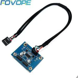 Motherboard USB 2.0 9pin Header 1 to 2 Extension Hub Splitter Adapter Converter MB USB 2.0 Male to 2 Male 30CM 9 pin Cable