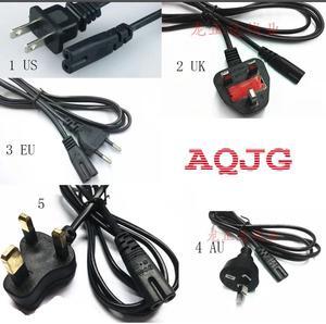 1pcs  2 Prong US EU UK  AU Plug AC Power Cord Cable Charge Adapter PC Laptop  1.2M For Computer Printer adapter