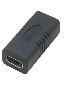 10Gbps USB C Adapter Female to Female Type C Adapter Straight Tiny USB-C Adaptor USB 3.1 Type-C Connector Converter 24Pin