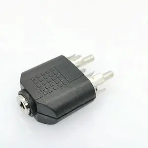 3.5mm Audio Stereo Jack Female To 2 RCA Male Audio Jack Connector Adapter Converter for Speaker