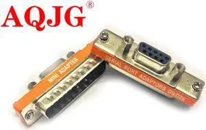 DB25 Female to DB9 Male Adapter D9/D25 Serial Port Adaptor 9Pin Male 25P Female Connector 9P 25Pin D25/D9 Convert protect joint