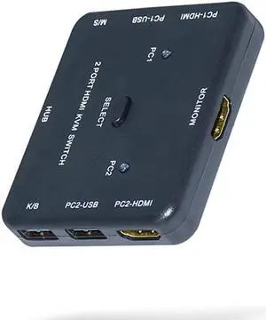 4K x 2K 3D HDMI-compatible KVM USB 2.0 Keyboard Mouse Printer Monitor Host HDTV PC MonitorSharing Switcher Box USB Splitter