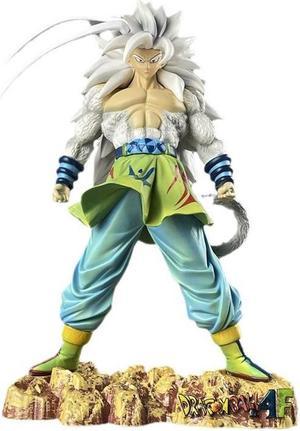 Dragon Ball Figures Goku Super Saiyan 5 White Hair Goku Vegeta New form Boxed 25CM PVC Action Figure Statue Collection Model Toyno box