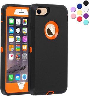 iPhone 7 iPhone 8 Heavy Defender Duty Case - Orange