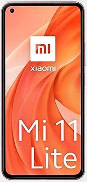 Xiaomi Mi 11 Lite 128GB 8GB 655 90HZ AMOLED 64MP Triple Camera Snapdragon 732G Dual SIM GSM Unlocked US  Global 4G LTE International Version Not VerizonBoost Peach Pink