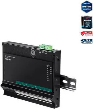 TRENDnet TI-PG80F, 8-Port Industrial Gigabit PoE+ Wall-Mounted Front
Access Switch TRENDnet TI-PG80F, 8-Port Industrial Gigabit PoE+ Wall-Mounted Front
Access Switch