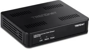 TRENDnet TMO-313C,2.5Gbps Ethernet Over Coax Adapter TRENDnet TMO-313C,2.5Gbps Ethernet Over Coax Adapter
