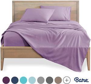 Queen Sheet Set 1800 UltraSoft Microfiber Bed Sheets Double Brushed Breathable Bedding Hypoallergenic Wrinkle Resistant Deep Pocket Queen Lavender