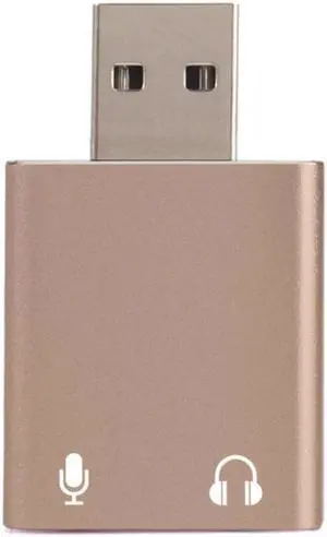 Mini USB Sound Card External Adapter 3D Stereo Jack 3.5mm Earphone Micphone For PC B #265470